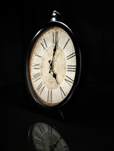 table clock battery operated 13.5" H x 9.5" W x 2" D image 5
