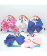Lot Of 5 Girls Hair Bow Pony Tail Girls Hair Bows Cheerleading Dance cli... - $123.03 MXN