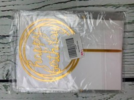 6 Pack Happy Birthday Cake Topper Double Sided Glitter Acrylic Cake Gold - £9.56 GBP