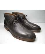 Saks Fifth Avenue Mens Gray  Leather 3 Eye Ankle Boots Size US 13 - £27.53 GBP