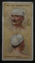 VINTAGE WILLS CIGARETTE CARDS FIRST AID TRIANGULAR BANDAGE No # 5 NUMBER... - £1.36 GBP