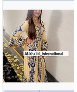 Kaftan Moroccan Cream Girls Georgette Kids Ramadan Dress Dubai Special W... - £48.15 GBP