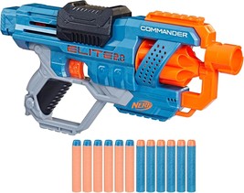 NERF Elite 2.0 Commander RD-6 Blaster NEW - £13.66 GBP