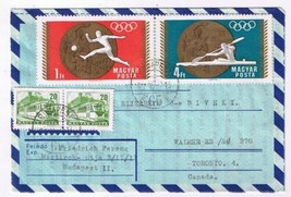 Stamps Hungary Envelope Budapest Olympic Games 1968 Aerogram - £3.08 GBP