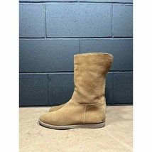 G.H. Bass &quot;Aria&quot; Suede Desert Tan/Brown Shearling Fold Over Boots Womens 8.5 - £24.02 GBP