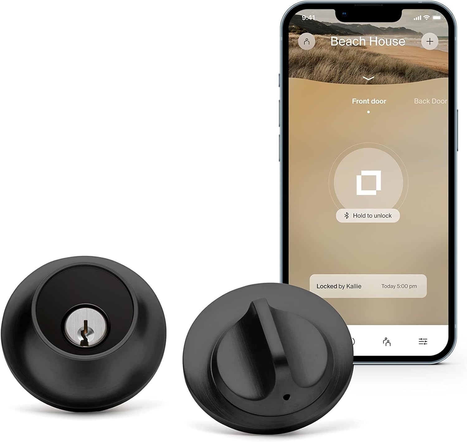 Bluetooth-Enabled Level Lock Smart Lock With Keyless Entry, Smartphone A... - $121.99
