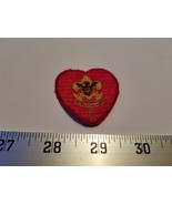 Home Treasure Red Heart Patch Be Prepared Gold Brown Decoration White Le... - $26.05 CAD