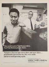 1966 Print Ad Van Heusen Permanently Pressed Vanopress Men&#39;s Shirts Dry Cleaners - £16.08 GBP