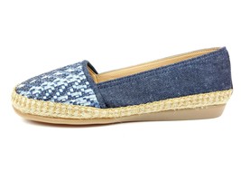 Andrea Jean Blue Woven Flats Comfort Shoes Womens Size 6.5 Casual - £16.49 GBP