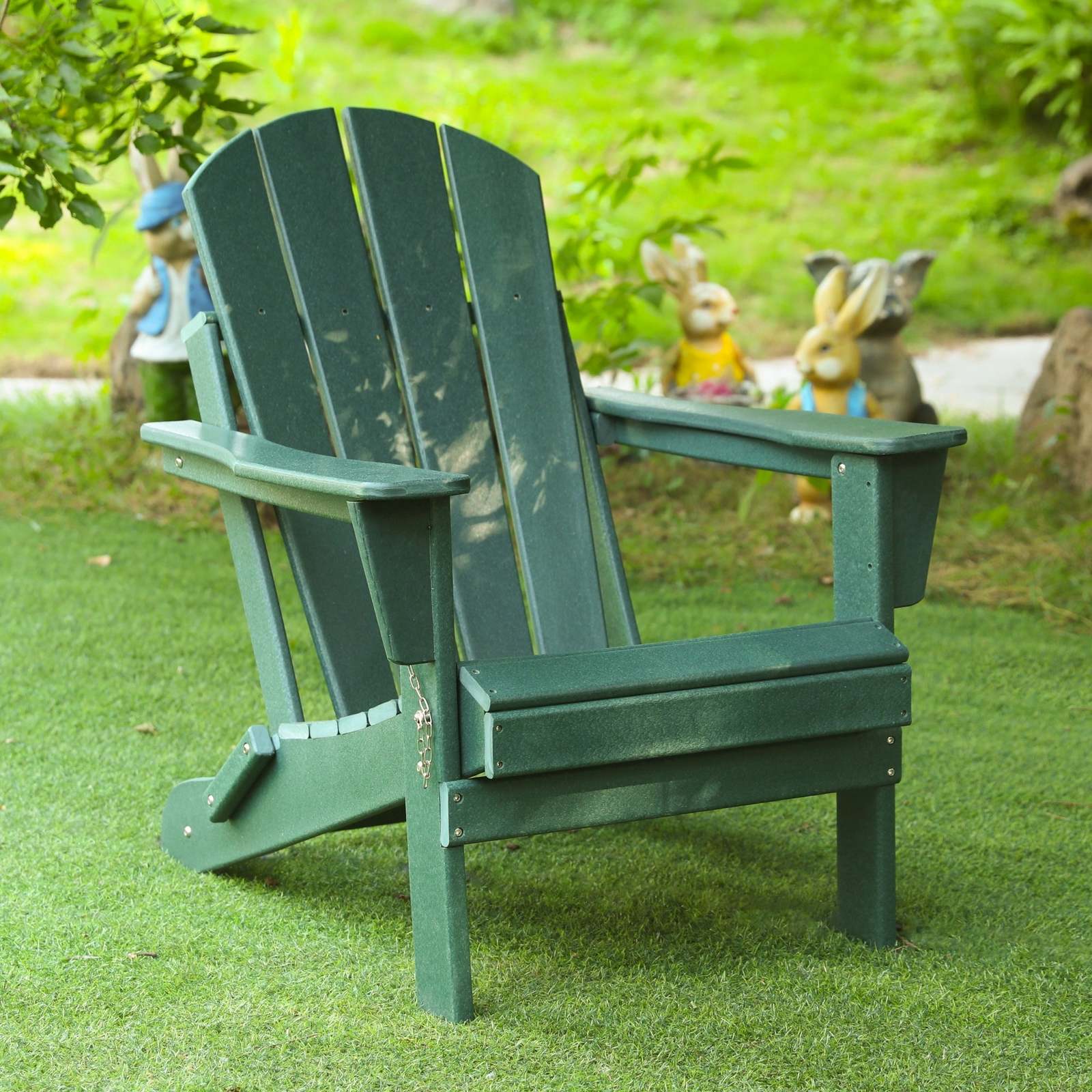 Stackable HDPE Adirondack Chair: Relax &amp; Recline - $102.99