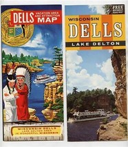 Wisconsin Dells &amp; Lake Delton Brochures with Map Family Attractions  - £14.24 GBP