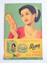 Remy Snow and Face Powder Vintage Advertising Tin Sign Worldwide Free Shipping - £47.06 GBP
