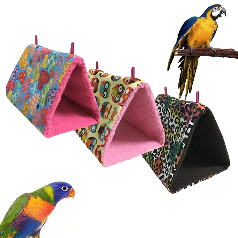 House Home Newest Mini House Pet Bird Parrot Parakeet Budgie Warm Winter Hammock - £20.08 GBP