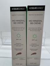 (2) Medium MD SOLAR SCIENC MD Mineral BB Creme SPF50 1.23 CC Moisturizer... - $715.44 MXN