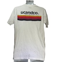 Ucandco cangu Bali White Retro Short Sleeve T-shirt Size M - $19.78