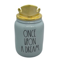 Rae Dunn &quot;Once Upon a Dream&quot; Cinderella Storage Jar with Gold Crown - £26.76 GBP