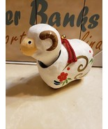 Bobble Head Horned Ram Sheep Hand Painted Free Shipping - $19.79