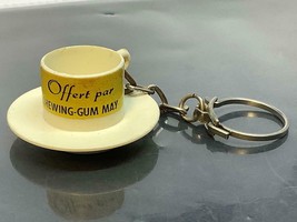 Vintage Promo Keyring Offert Par Keychain CHEWING-GUM May Ancien Porte-Clés Cup - £6.35 GBP