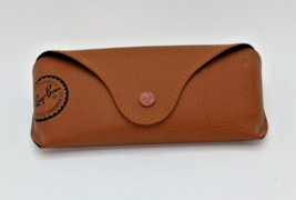 Vintage Original Luxottica Ray-Ban Tan/Brown Leather Sunglasses Case Only - $9.89