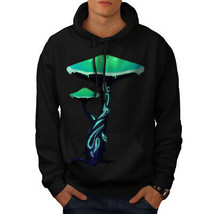Wellcoda Toxic Mushroom Print Mens Hoodie, Nature Casual Hooded Sweatshirt - £25.37 GBP+