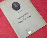The Saying of Poor Richard by Benjamin Franklin Book from VFW Vintage Pa... - $8.86