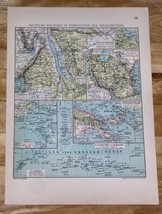 1929 Original Vintage Map Of Former German Colonies Tanzania New Guinea Namibia - £16.76 GBP