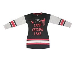 Friday the 13th Voorhees Womens Black Hockey Jersey Dress Sz LG Lace Up ... - $38.00