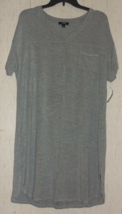 Nwt Womens Alfani Intimates Light Gray Heather Knit Nightgown Size L - £22.38 GBP