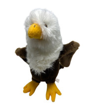 Fiesta Toys Bald Eagle Bird Stuffed Animal Toy Wild Eagle Embroidered Wing Plush - £7.03 GBP