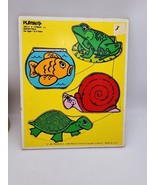 Water Pals Wooden 4 Piece Puzzle 12” x 9” Playskool #180-11 - $9.99