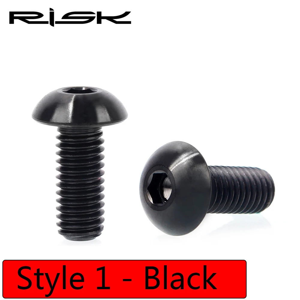 2pc RISK Titanium Bolts M5x12 Bicycle Bottle Cage Bolts MTB Road Bike Water Hold - £84.89 GBP