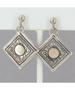 YS Israel Sterling Silver with Gold Dot &quot;BLESSED&quot; Dangle Earrings - $29.99