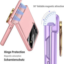 For Samsung Galaxy Z Flip 4 Flip3 5G Magnetic hard back Full Flip cover Case - £65.79 GBP