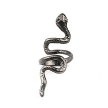 Fashion European New Retro Punk Snake Ring Exaggerated Spirit Personality Rings  - £8.63 GBP