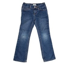 Slim Blue Denim Medium Wash Bootcut Stretch Jeans Girl’s Size 6 School Fall - $11.88