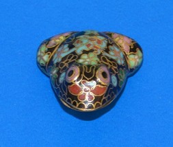 Figurines/Trinkets/Cloisonne&#39; Frog Figurine Hand Painted-2&quot; x 2&quot; - £11.46 GBP