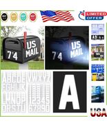 Reflective Address Stickers Set - 4&quot; Vinyl Mailbox Numbers &amp; Letters, 14... - $47.54 CAD