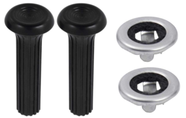 OER Ribbed Door Lock Knob and Ferrule Set For 1968-1970 Buick Chevy Olds Pontiac - £20.74 GBP