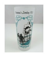 Vintage Collectors Missouri Chouteau&#39;s Landing Frosted  Tumbler Glass 6.5&quot; - $275.22 MXN