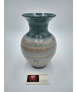 David Fernandez Studio Pottery Stoneware Vase 9&quot; North Carolina 2005 - £56.28 GBP