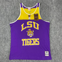 LSU Tigers Mitchell &amp; Ness NCAA Tank Top Throwback Mens Small Classic Of... - $554.35 MXN