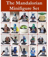 MANDALORIAN Star Wars Minifigures +Stands Boba Jango Mand... - $8.07+