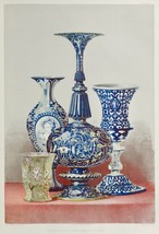 13913.Decor Poster.Room interior wall design.Victorian art object.Vase cups - £12.94 GBP+