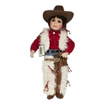 Vintage Heritage Signature Collection Cowboy RUSTY 16&quot; Porcelain Western Doll - £25.65 GBP