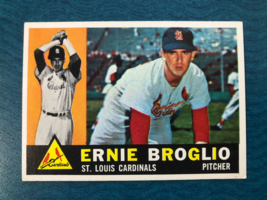 1960 TOPPS BASEBALL CARD ERNIE BROGLIO #16 (NM) - $774.35 MXN