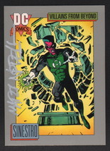 Martin Mart Nodell Signed 1991 Dc Signed Green Lantern Art Card ~ Sinestro - $24.74