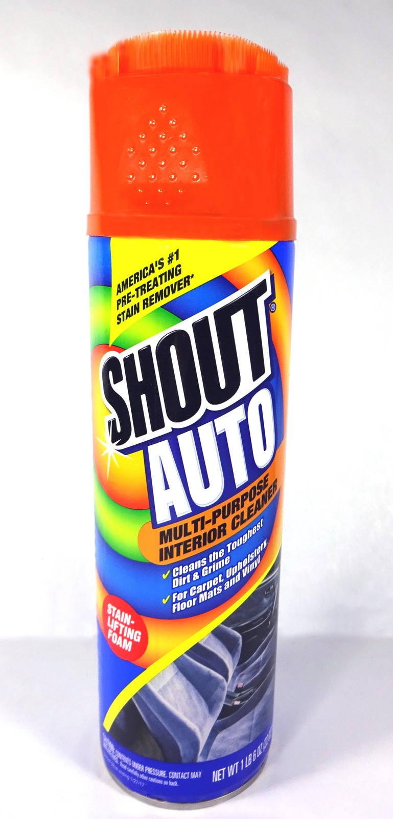 Primary image for Shout Auto Multi Purpose Interior Cleaner, Stain Lifting Foam (22 oz Spray Can)