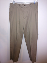 DOCKERS D3 MEN&#39;S TAN KHAKI PANTS 36x32.75-COTTON/POLYESTER-WORN ONCE - $11.29