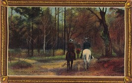 The Woodland Path Men Riding Horses 1910 Postcard E29 - £2.97 GBP