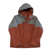 Eastern Mountain Sports EMS Thermolite Jacket Hooded Red Gray Kids Medium Ski - £23.45 GBP